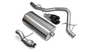 Chevrolet Tahoe Performance Exhaust - Single Rear Exit - CORSA Performance - Cat Back - Black - `09-`14